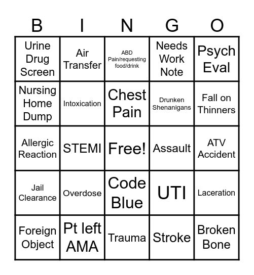 GICH 4th of July Bingo Card