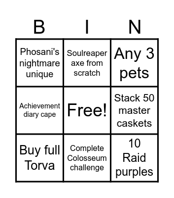 Valkynix Ultimate Bingo Card