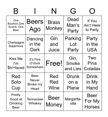 It’s A Party Bingo Card