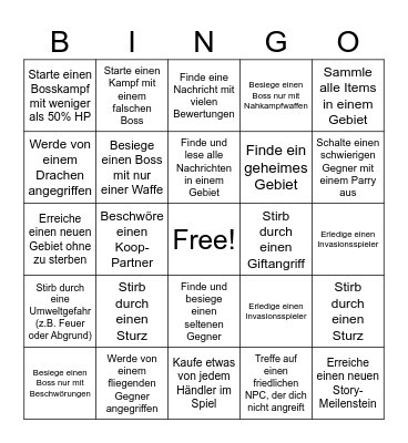 Heinzis Elden Ringo Bingo Card