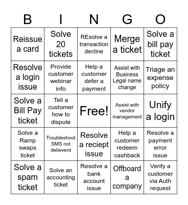 Beat the Heat - Leadership Bingo Card