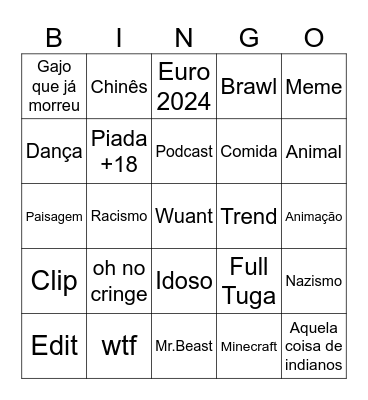 Reels Bingo Card