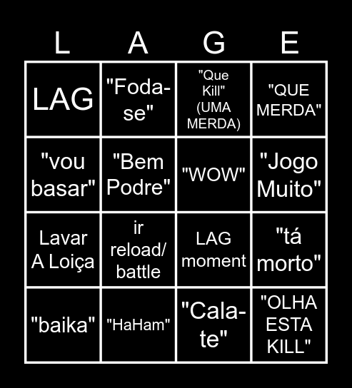 RODRINGO Bingo Card