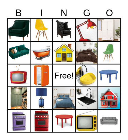 Möbel Bingo Card