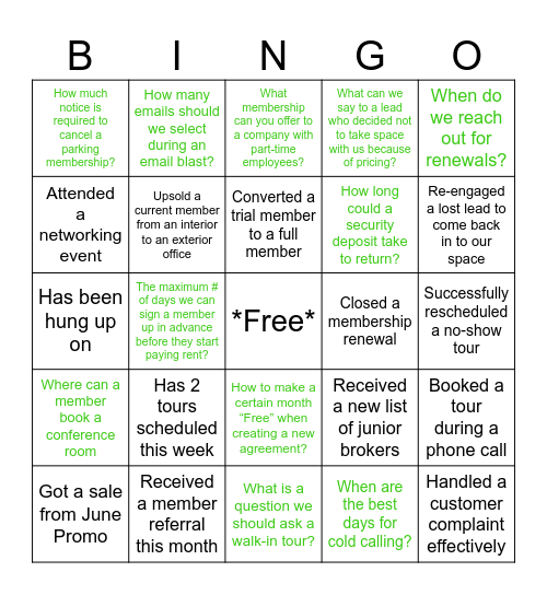 Firmspace Bingo & Trivia! Bingo Card