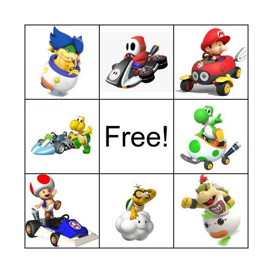 Mario Bingo Card