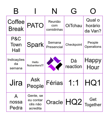 Ask People Bingo Card