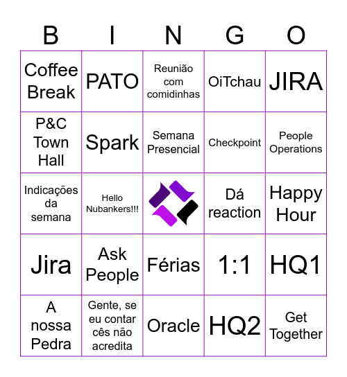 Ask People Bingo Card