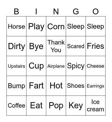 Ved's Two Fast Birthday Bingo Card