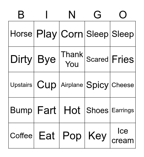 Ved's Two Fast Birthday Bingo Card