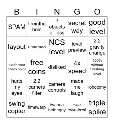 Recent Tab 2.2 Bingo Card