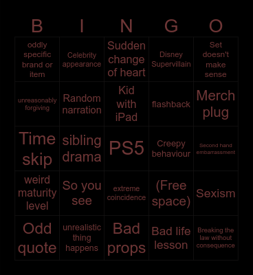 Dhar Mann Bingo Card