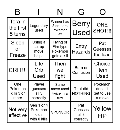 Then we react bingo Illusion Bingo Card