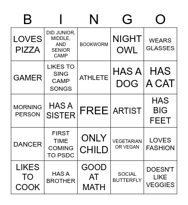 LEADERSHIP EXPERIENCE 2024 Bingo Card