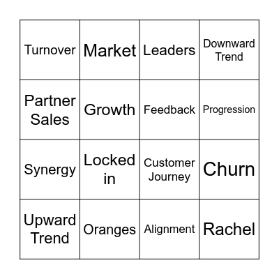 All Hands Bingo Card