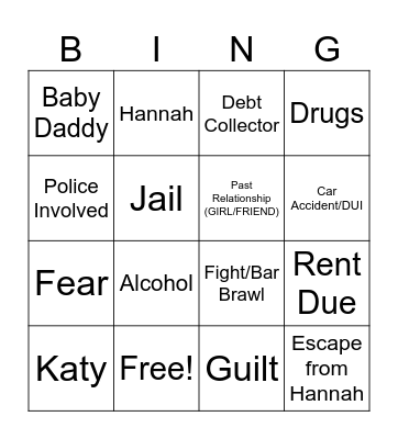 Dan's Tea Bingo Card