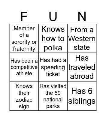 Bingo Card