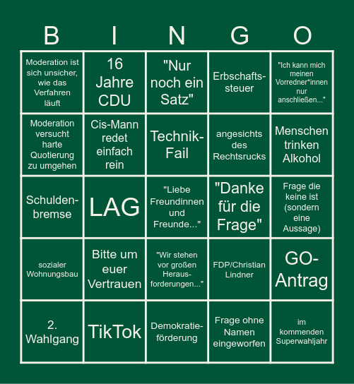 BTW Kandi MS Bingo Card