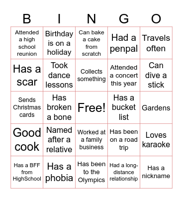 Welcome to After Schoolers🍏🍎 Bingo Card