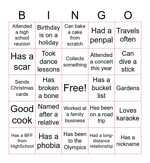Welcome to After Schoolers🍏🍎 Bingo Card
