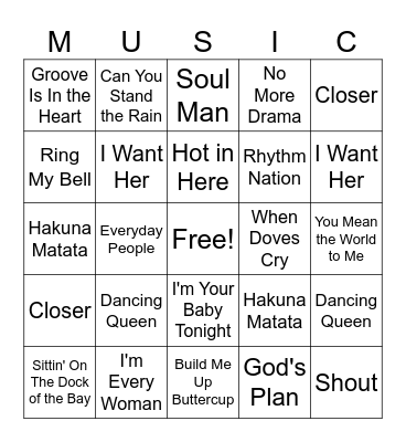 Reid Family Reunion Bingo Card