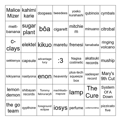 ignore this Bingo Card