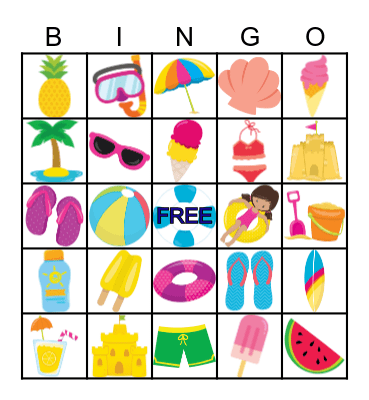 Beach Blanket Bingo! Bingo Card