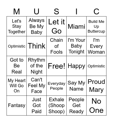 Reid Family Reunion Bingo Card