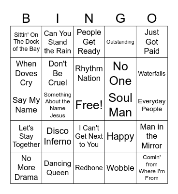 Reid Family Reunion Bingo Card