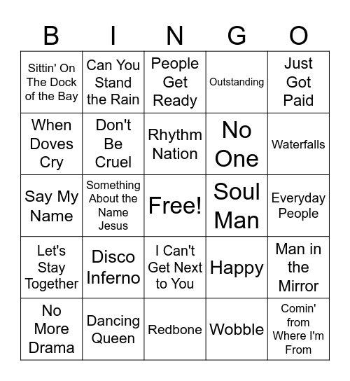 Reid Family Reunion Bingo Card