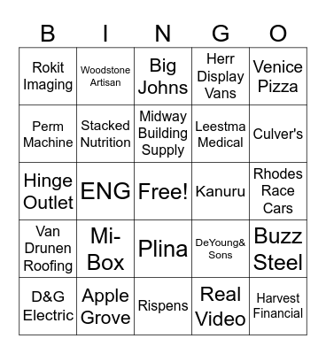 B~I~N~G~O Bingo Card