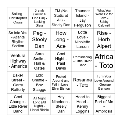 I'm on a Boat! Bingo Card