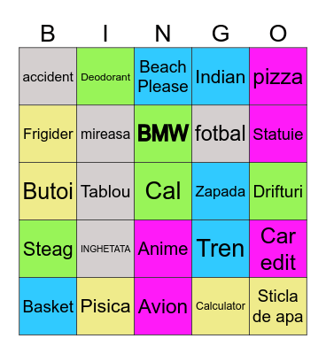 fifty ieuro stefano BINGO Card