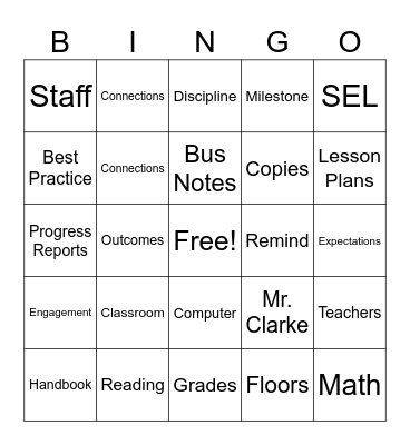 BTS Buzzword Bingo Card