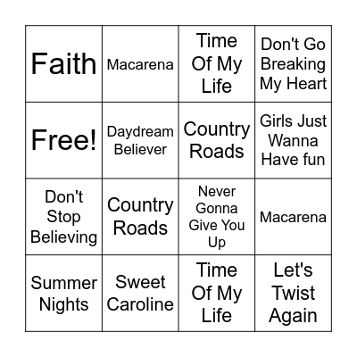 Bingo Card