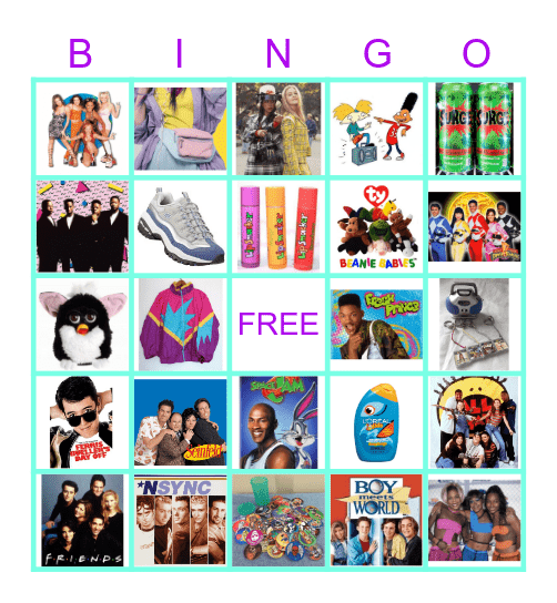 McYP 90's Bingo Card