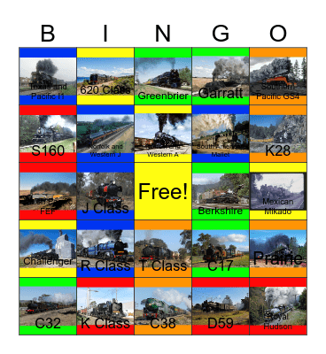 Stalwarts of Steam Bingo Card