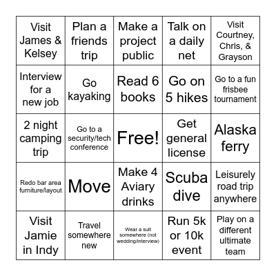 2024 Bingo Card