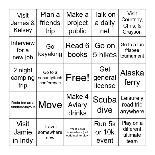 2024 Bingo Card