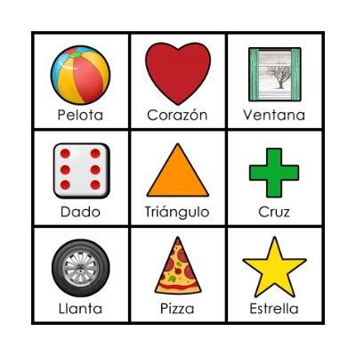 Formas y Figuras Geométricas Bingo Card