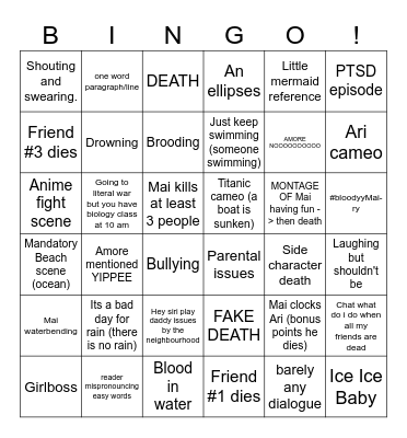 Mai's Bingo Card