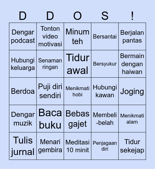 "Healed people, Heal people" Bingo Card