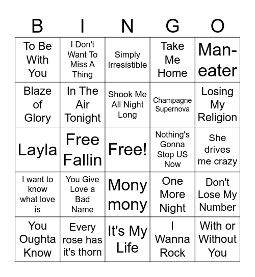 Game 2-8/27/25 Bingo Card