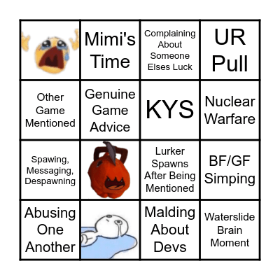 JJK Legumes Bingo Card