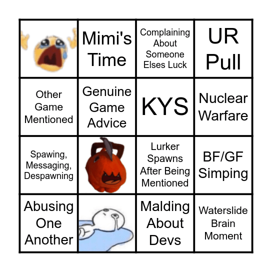 JJK Legumes Bingo Card