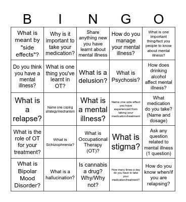INSIGHT BINGO Card