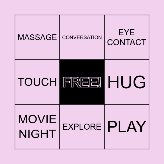 MsChief Kiss & Tell Bingo Card