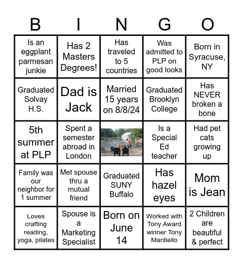 Who Is That PLPer? Bingo Card