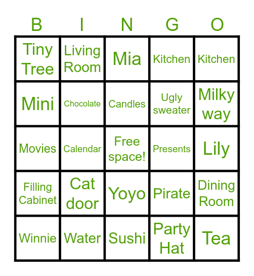 I SPY BINGO 🥳 Bingo Card