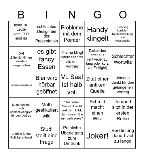 GastvortragsBingo Card